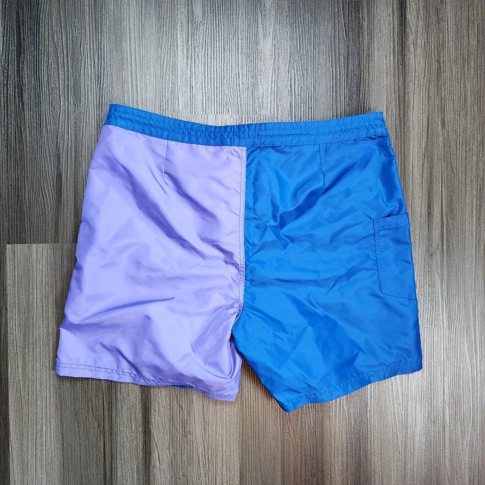 Urban Outfitters BDG Men's Colorblocked Board Short Large Purple Blue